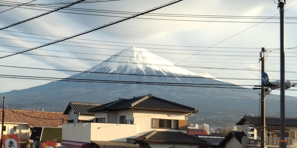 きれいな富士山が🗻
